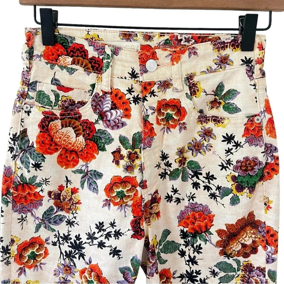 Anthropologie Pilcro The Cigarette Slim Straight Floral Jeans - Picture 6 of 9